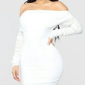Fashion Nova sexy off the shoulder curvy dress